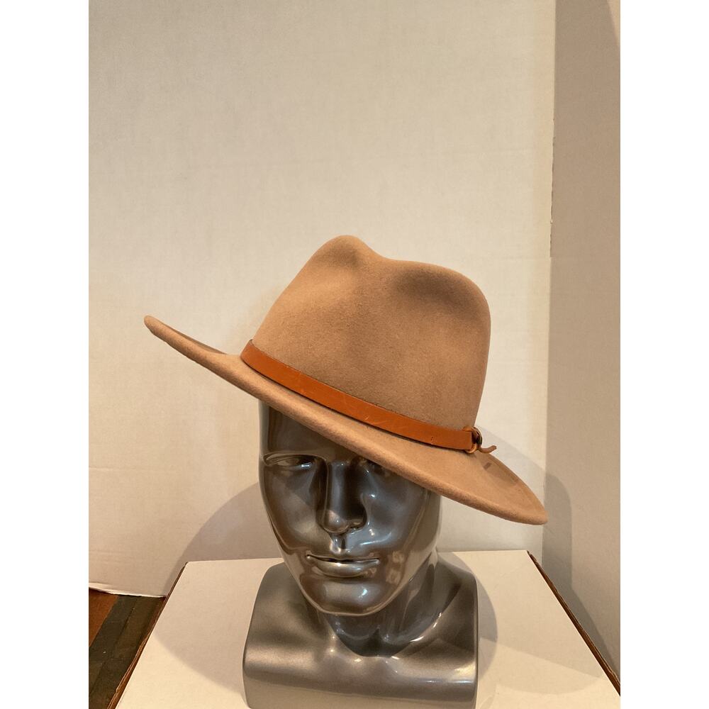 Dorfman Pacific - Stockton, Calif - Vintage, All Wool Felted Fedora - Khaki - M